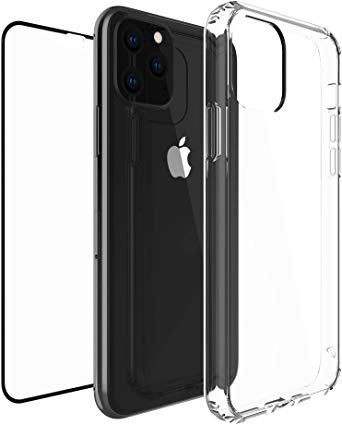 Luvvitt Clear View Case Designed for iPhone 11 Pro   Tempered Glass Screen Protector for Apple iPhone XI 11 Pro 5.8 inch 2019 - Black
