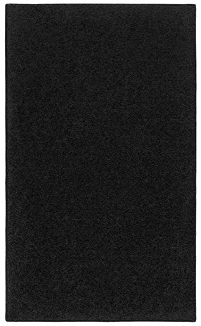 Nance Industries OurSpace Bright Area Rug, 6-Feet by 9-Feet, Charcoal Black