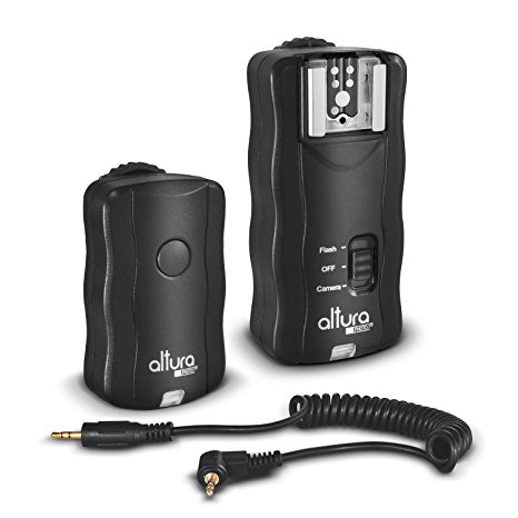 Altura Photo Wireless Flash Trigger for NIKON w/ Remote Shutter (NIKON DF D3200 D3100 D3300 D5000 D5100 D5200 D5300 D7000 D7100 D7200 D600 D610 D750 D90 DSLR Cameras)