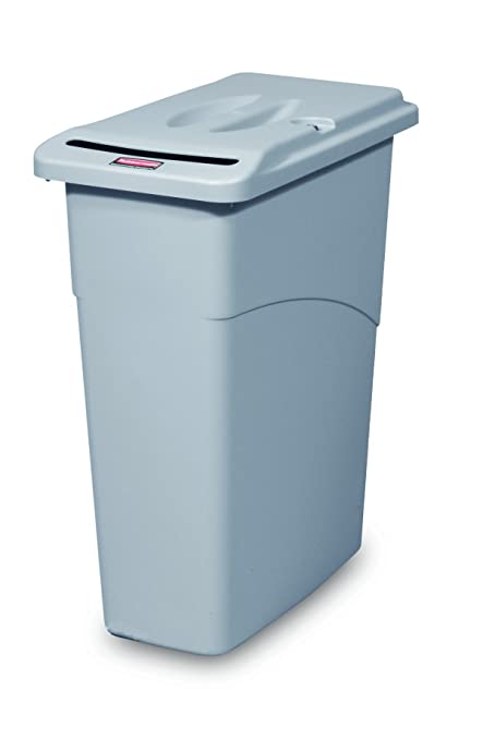 Rubbermaid Slim Jim Waste Confidential Combo, 87 L - Grey