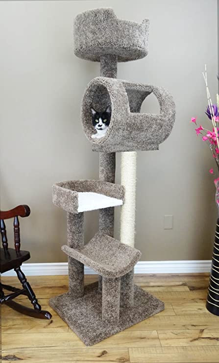New Cat Condos Solid Wood Cat Climbing Tower Cat Tree