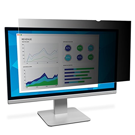 3M Privacy Filter for 20" Standard Monitor, Protect your confidential information, Protect your screen from fingerprints and scratches, Reduces blue light (PF200W9B)
