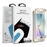 Galaxy S6 Edge Screen Protector  Stalion Shield TEMPERED LIQUID GLASS Armor Guard Lifetime Warranty for Samsung Galaxy S6 Edge Gold Platinum Full Screen Frame Edge to Edge Protection - Shatter-Proof 9H Ballistic Gorilla Glass  Scratch Resistant  True Touch Accuracy  Easy Alignment  High Quality Japanese PET Material  Crystal Clear  High Definition 9999 Clarity Stalion Retail Packaging1-Pack