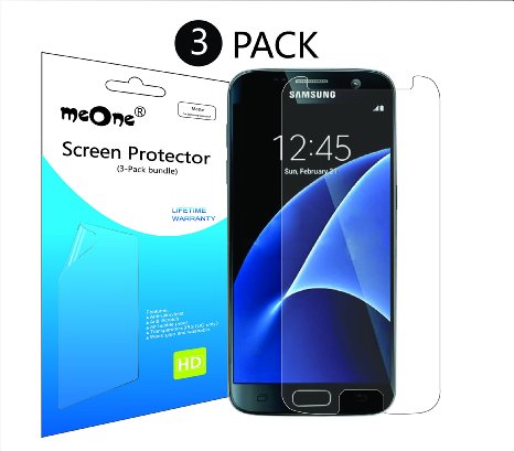 meOne Samsung Galaxy S7 Screen Protectors - Anti-Glare Anti-Fingerprint Anti-Scratch Matte Screen Protectors 3-Pack  Lifetime Warranty