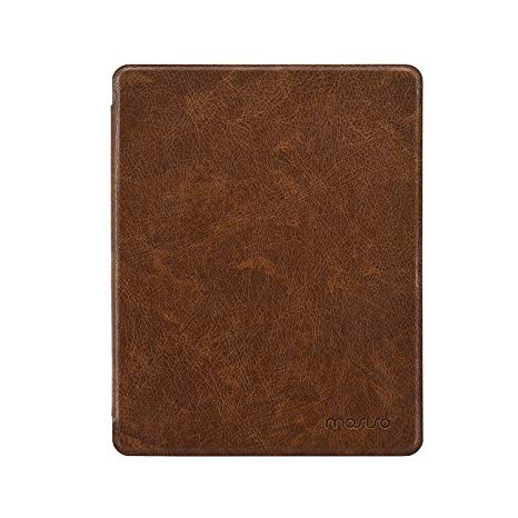 Mosiso Kobo Aura H2O Edition 2 Case 2017 - Light Weight Stand Folio Shockproof Protector Cover with Auto Wake / Sleep Function for Kobo Aura H2O Edition 2 6.8 Inch E Reader, Deep Brown