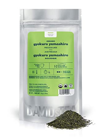 DAVIDsTEA Organic Gyokuro Yamashiro Loose Leaf Tea, Premium Japanese Green Tea with Antioxidants, Rich and Buttery, 2 ounces / 50 grams