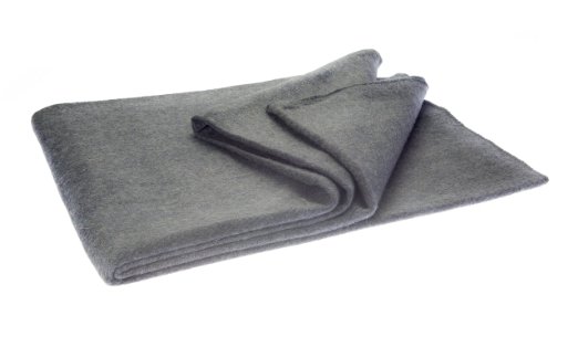 SE BI60802GR Warm 3-lb. Blanket (60" x 80") with 60-70% Wool, Green / Gray (No Choice in Color)