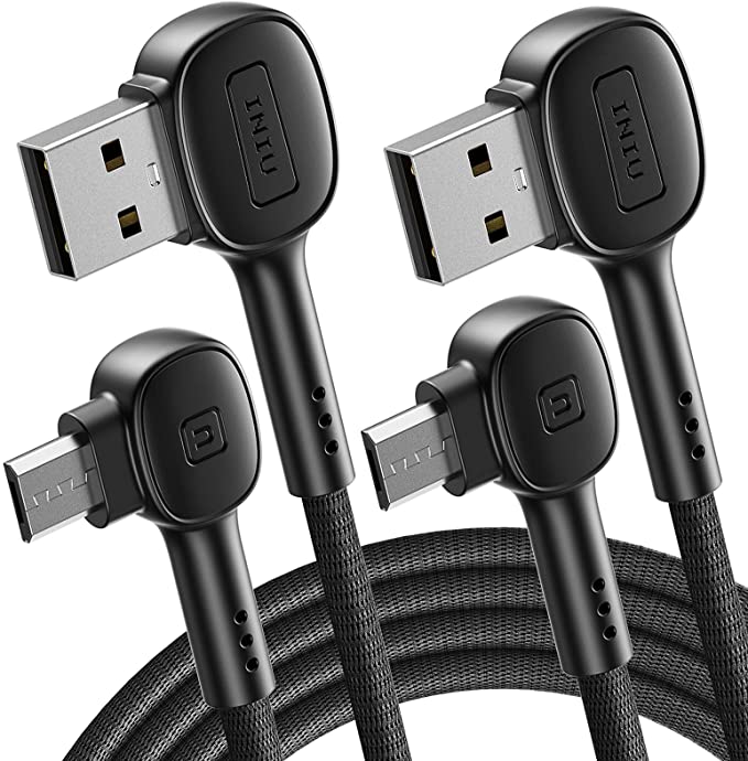 Micro USB Cable, INIU [2 Pack 6.6ft] 3.1A QC 3.0 Fast Charging Micro Android Phone Charger, Braided Micro USB Charge for Samsung Galaxy S7 S6 and Edge Note 6 Sony Tablet Kindle PS4 Android Devices.