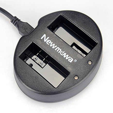 Newmowa Dual USB Charger for Canon LP-E8 and Canon EOS 550D, EOS 600D, EOS Rebel T2i, EOS Rebel T3i, EOS Rebel T4i, EOS Rebel T5i