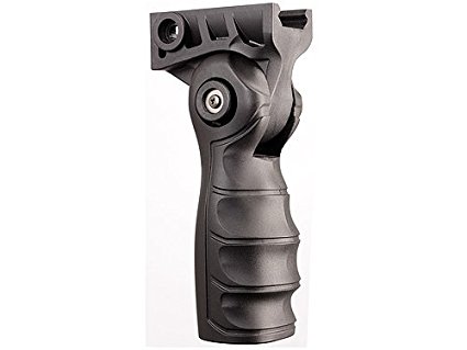 Tactical Shooting Handle w/ pressure switch slots, Folding Locks for easy access, positioning, and storage - Black