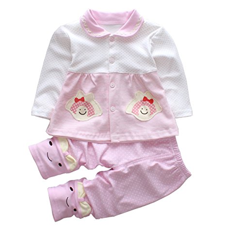Baby Girl Clothes Set Infant Outfits Toddler Air-Conditioned Pajamas Clearance