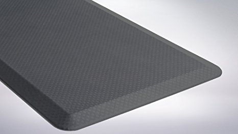 The Original 3/4" KANGAROO (TM) Non-Slip Anti-Fatigue Comfort Mat, Ergonomically Engineered, Non-Toxic, Waterproof, 32x20 inches (Gray)