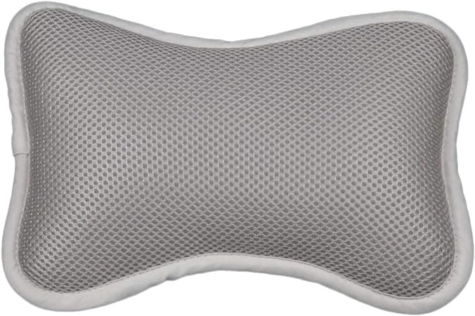 HEALIFTY Bathtub Pillow with Suction Cups Non-Slip Head Rest Spa Pillow Neck Shoulder Support Cushion (Grey) 1PCS