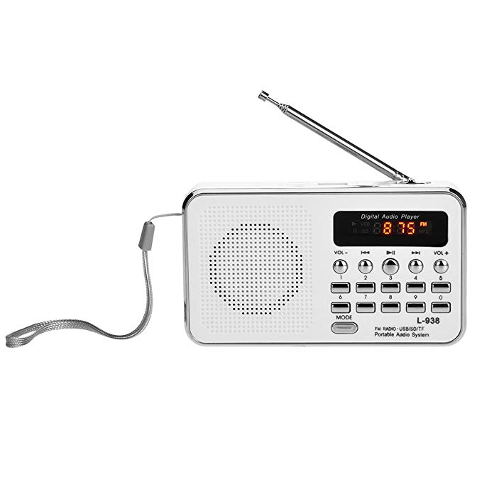 Docooler L-938 Mini FM Radio Digital Portable 3W Stereo Speaker MP3 Audio Player High Fidelity Sound Quality w/ 1.5 Inch Display Screen Support USB Drive TF SD MMC Card
