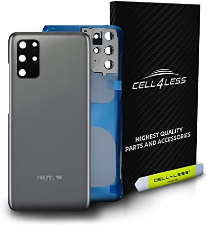 CELL4LESS Replacement Back Glass for The Samsung S20  Plus 5G Kit (Cosmic Gray)