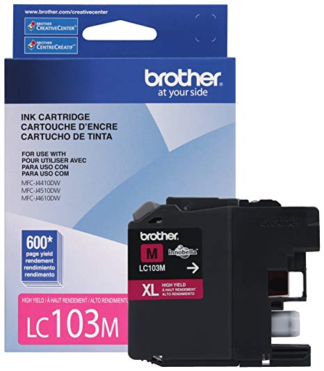 Brother Printer LC103M High Yield Cartridge Ink, Magenta