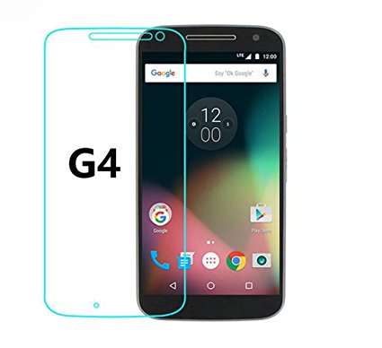 Moto G4 Screen Protector, Mustaner 2-Pack Tempered Glass Protector Moto Clear Anti-Bubble Film for G4 (Ultra Clear)