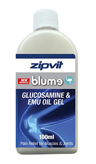 Glucosamine and Emu Joint Gel Blume 4x 100ml (includes 1 Free) Bottle, by Zipvit Vitamins Minerals & Supplements