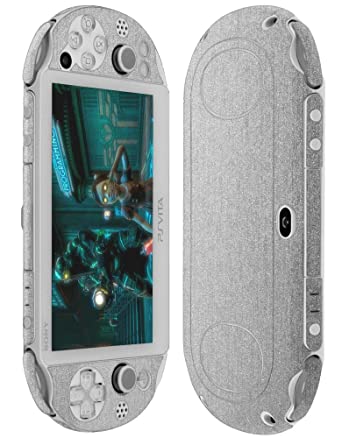 Skinomi Brushed Aluminum Full Body Skin Compatible with Sony PS Vita (PCH-2000)(Full Coverage) TechSkin with Anti-Bubble Clear Film Screen Protector