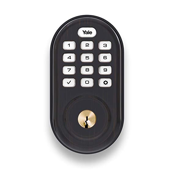 Yale Security Yale Assure Lock Push Button Deadbolt with ZigBee in Oil Rubbed Bronze (YRD216HA20BP)