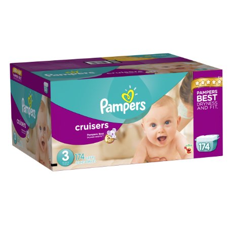 Pampers Cruisers Diapers Economy Plus Pack Size 3 174 Count