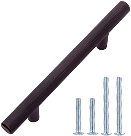 AmazonBasics AB1501-OR-10 Cabinet Pull, 5.88" Length (3.5" Hole Center), Oil Rubbed Bronze