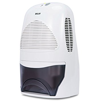 Della Compact Thermo-Electric Dehumidifier For Spaces Up to 2,200 Cubic Feet, Water Tank Portable