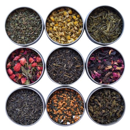 Heavenly Tea Leaves Tea Sampler - 9 Flavor Variety Pack