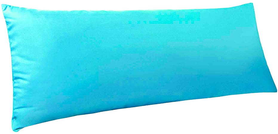 NTBAY Body Pillow Cover, Pillowcases, 100% Brushed Microfiber, Soft and Cozy, Envelope Closure, for Adults Pregnant Women, 20" x 54", Blue