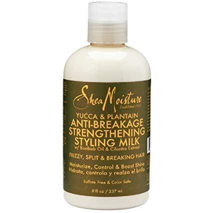 SheaMoisture 8 oz Yucca & Plantain Anti-Breakage Strengthening Styling Milk