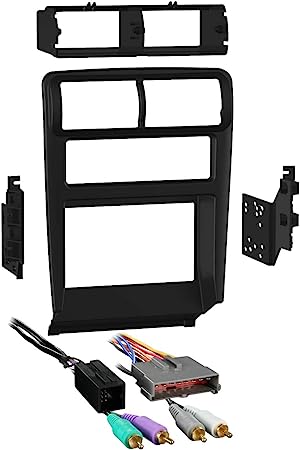 Metra 95-5703B Double DIN Dash Kit   Amplified Harness Combo for Select 1994-2000 Ford Mustang