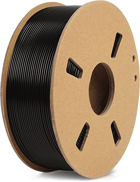 JAYO PLA 3D Printer Filament, 1.75mm PLA Printing Material Dimensional Accuracy /- 0.02mm, 0.65KG Spool Consumables Fit for FDM 3D Printers, PLA Black