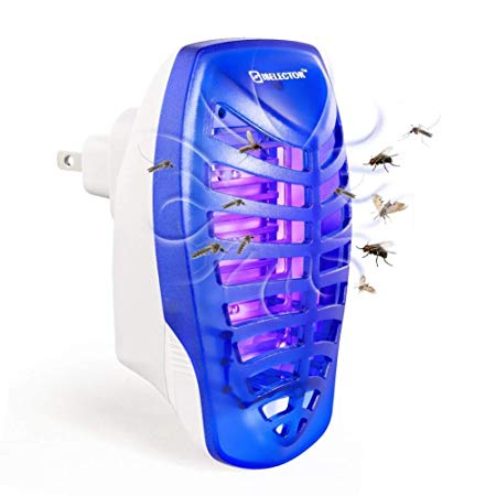 ISELECTOR Electronic Bug Zapper Fly Trap Mosquito Killer with Night Lamp