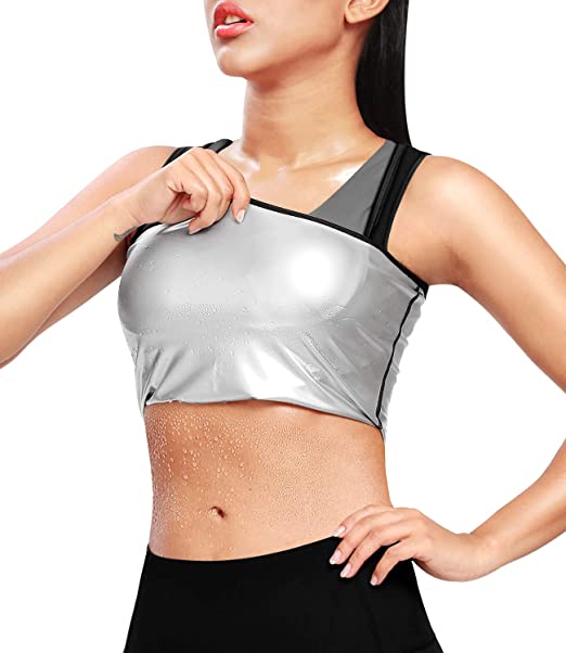 Women Sauna Sweat Vest Hot Polymer Waist Trainer Sauna Suit Slimming Workout Body Shaper Corset for Weight Loss