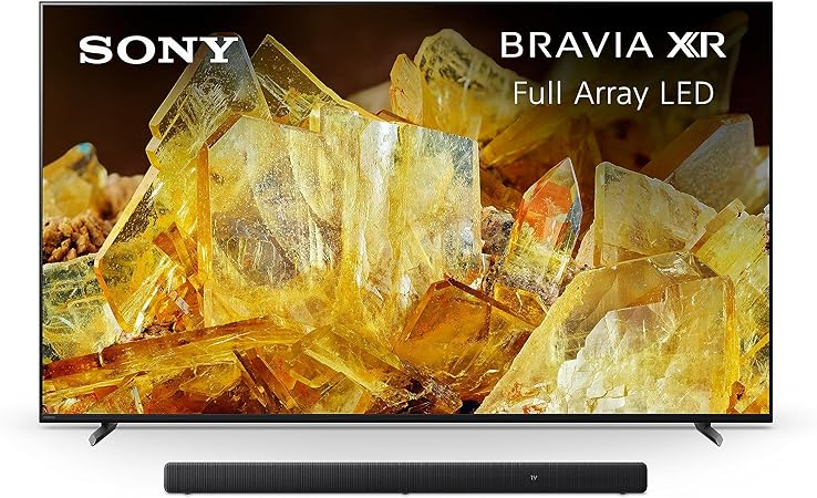 Sony 55 Inch BRAVIA XR X90L Full Array LED 4K HDR Google TV HT-A3000 3.1ch Dolby Atmos Sound Bar