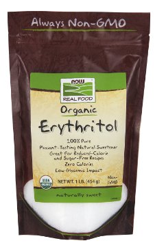 Now Foods Organic Erythritol Pure Sweetener 1 lb