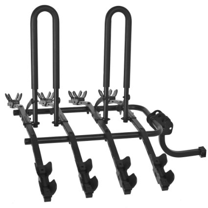Rage Powersports 2 Inch 4-Bike Hitch Mount Bicycle Carrier Rack