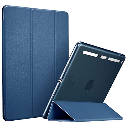 iPad Mini 4 Case, ESR Synthetic Leather Case Ultra Thin with Soft TPU Bumper Edge [Corner Protection] and Magnetic Auto Wake & Sleep Function for iPad Mini 4 (Ming Blue)