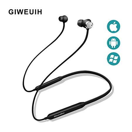 Active Noise Cancelling Bluetooth Headphones Earphone V4.2 Sports Ture Wireless Neckband Earbuds Headset Earpiece 2 pcs Focus Cell Phone Microphone