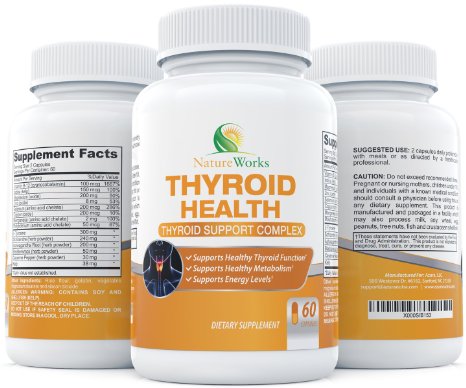Potent Thyroid Supplement - Natural Formula to Support a Healthy Metabolism, Reduce Fatigue and Promote Weight Loss. Contains Iodine & Ashwaganda Root For Hypothyroidism & Underactive Thyroid Symptoms