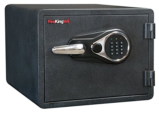 FireKing KY0913-1GREL Business Class 1-Hour Rated Fire Safe Electronic Lock, MagPROOF Anti-Magnet Tamperproof, Water Resistant, 14" Height, 18.5" Wide, 19" Length, Metal, Black