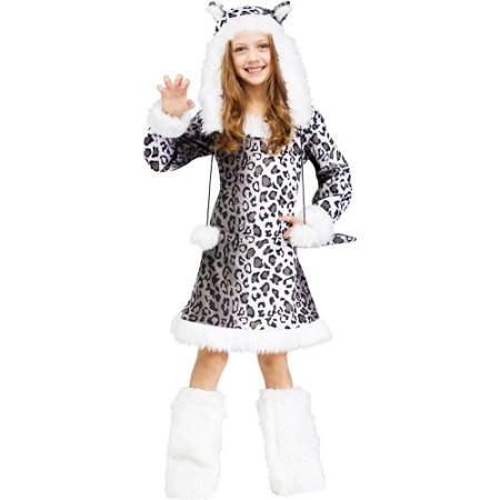 Snow Leopard Child Costume, Medium (8-10)