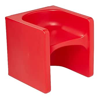 ECR4Kids Tri-Me 3-In-1 Cube Chair, Kids Furniture, Red