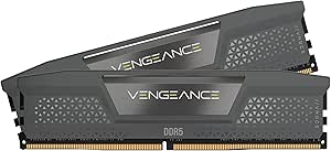 CORSAIR Vengeance DDR5 RAM 96GB (2x48GB) 6000MHz CL30 Intel XMP iCUE Compatible Computer Memory - Black (CMK96GX5M2B6000C30)