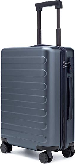 NINETYGO 28 Inch 100% Polycarbonate Hardside Large Luggage Hardshell Suitcase With TSA Approved Lock for Business & Travel, 360° Rolling Spinner Wheels, Grey