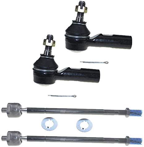 DLZ 4 Pcs Front Suspension Kit-2 Inner 2 Outer Tie Rod End Compatible with Toyota Avalon 1995-2004, Toyota Camry 1992-2001, Toyota Sienna 1998-2003, Toyota Solara 1999-2003, Lexus ES300 92-01 ES3306