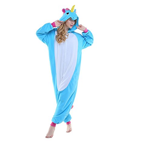 Adult New Purple Unicorn Onesie Pajamas Kigurumi Cosplay Costumes Animal Outfit