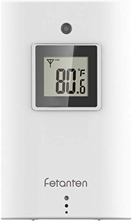 Fetanten Universal Outdoor Temperature and Hygrometer Sensor Weather Station Transmitter - Used Alone or as an Auxiliary or Replacement Sensor for The Weather Station RT001