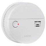 X-Sense DS51 Battery-Operated Home Smoke Detector and Carbon Monoxide Detector with Photoelectric Sensor and Loud Fire Alarm and CO Gas Warning Auto Reset Test Mode Easy Installation in White Color