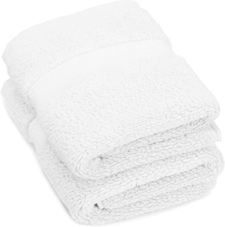 Pinzon Heavyweight Luxury Cotton Hand Towel - 30 x 20 Inch, White